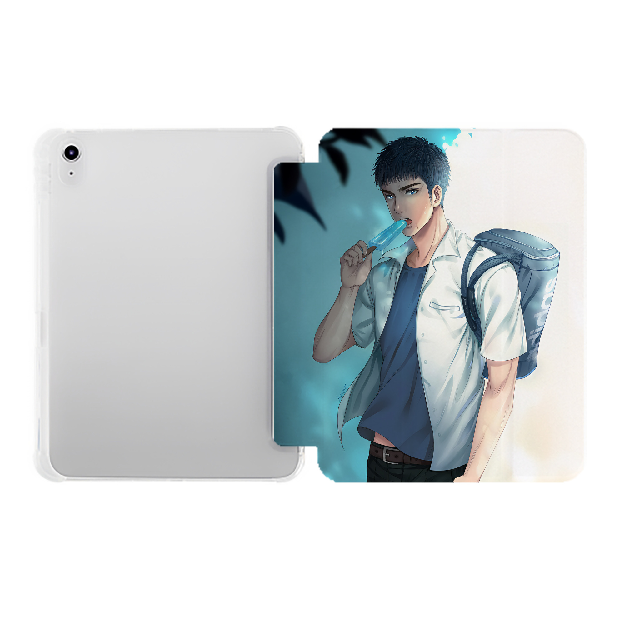 （画像用） SLAM DUNK／スラムダンク IPad ケース ペン収納付き 三つ折りスタンド PUレザー×シリコン 対応機種9.5/10.5/10.9インチ